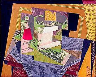 Juan Gris - Komposition auf einem Tisch