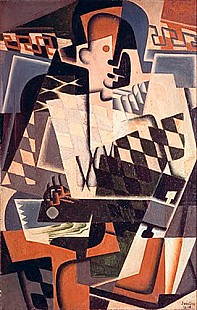 Juan Gris - Harlequin mit Gitarre