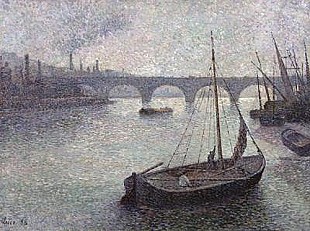 Maximilien Luce - Blick auf die Themse