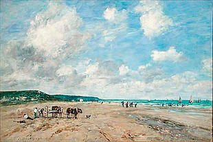 Eugéne Boudin - Strand bei Tourgeville