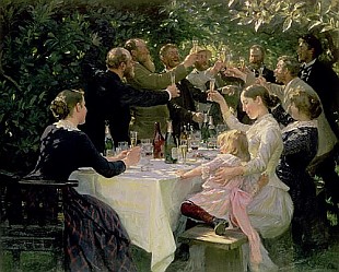 Peder Severin Kroyer - Hip Hip Hurrah! Künstler Party in Skagen