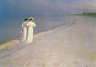 Peder Severin Kroyer - Sommerabend am Südstrand von Skagen