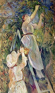 Berthe Morisot - Kirschenernte. 1891