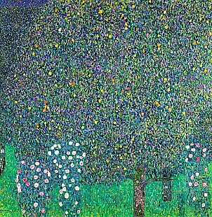 Gustav Klimt - Rosen unter Bäumen