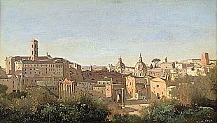 Jean Baptiste Camille Corot - Rom,Forum vom Farnese Garten