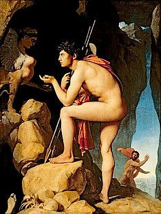 Jean Auguste Dominique Ingres - Oedipus und die Sphinx