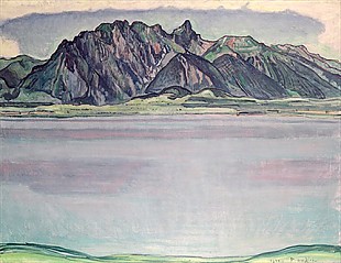 Ferdinand Hodler - Thuner See mit Stockhorn Massiv