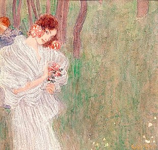 Gustav Klimt - Mädchen im weißen Kleid