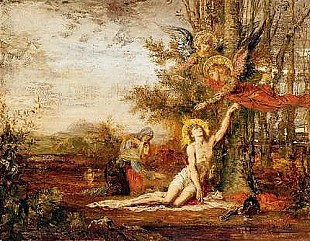 Gustave Moreau - Christus mit Engeln