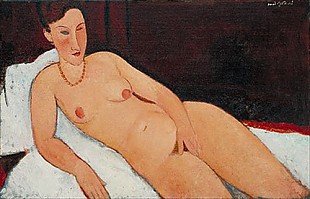 Amadeo Modigliani - Akt mit Korallenkette