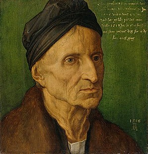 Albrecht Dürer - Portrait des Nürnberger Malers Michael Wolgemut