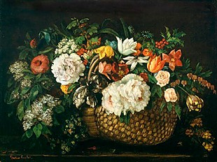 Gustave Courbet - Blumenkorb