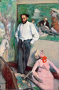 Edgar Degas - Portrait von Henri Michel-Levy im Studio