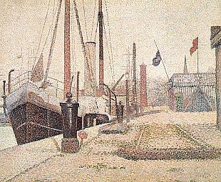 Georges-Pierre Seurat - Die "La Maria" in Honfleur