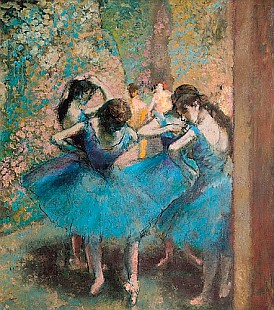 Edgar Degas - Tänzerinnen in Blau