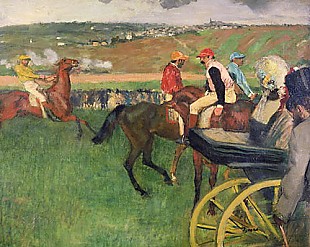 Edgar Degas - Kutsche auf dem Rennplatz
