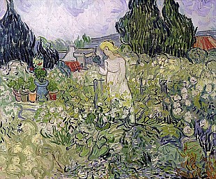 Vincent van Gogh - Mademoiselle Gachet in ihrem Garten in Auvers-sur-Oise