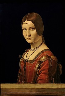 Leonardo da Vinci - Portrait einer Dame des mailändischen Hofstaates