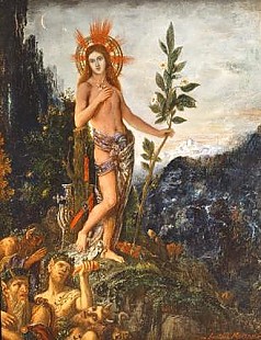 Gustave Moreau - Apollo erhält das Opfer der Schäfer