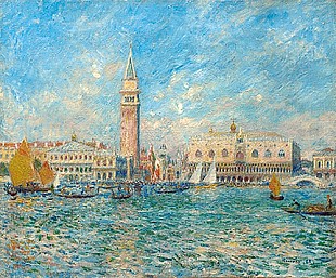 Pierre-Auguste Renoir - Venedig mit Dogenpalast
