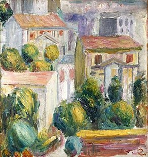 Pierre-Auguste Renoir - Häuser in Cagnes