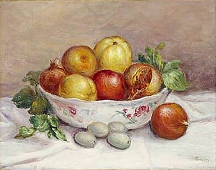 Pierre-Auguste Renoir - Stilleben mit Granatapfel