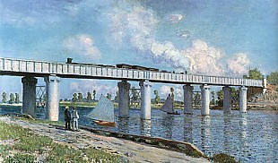 Claude Monet - Die Eisenbahnbrücke von Argenteuil
