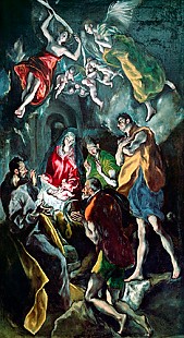 El Greco (Domenico Theotocopuli) - Anbetung der Hirten