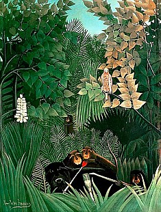 Henri Rousseau - Die Affen