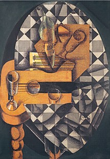 Juan Gris - Gitarre,Flasche und Glas