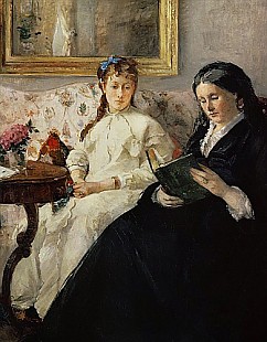 Berthe Morisot - Mutter und Schwester der Künstlerin 1869-70