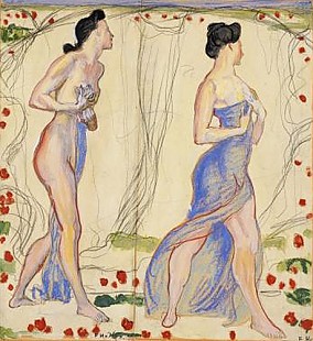 Ferdinand Hodler - Studie für "Die Empfindung"