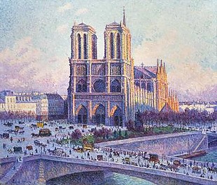 Maximilien Luce - Paris, Notre Dame, Blick vom Quai Saint-Michel
