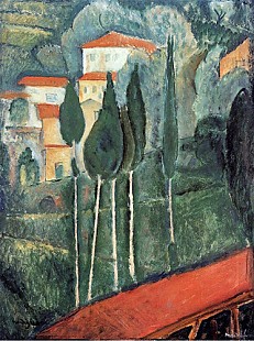 Amadeo Modigliani - Landschaft, Süd-Frankreich