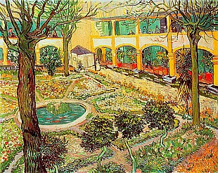 Vincent van Gogh - Der Krankenhausgarten in Arles