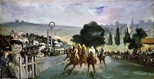 Edouard Manet - Pferderennen in Longchamp