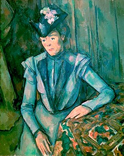 Paul Cézanne - Dame in blau