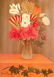 Henri Rousseau - Vase mit Blumen