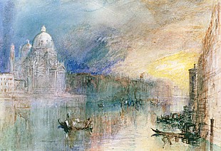 Joseph Mallord William Turner - Venedig, Canale Grande mit Santa Maria della Salute