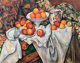 Paul Cézanne - Stilleben mit Äpfeln und Orangen