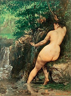Gustave Courbet - Badende an der Quelle