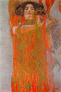 Gustav Klimt - Hygieia. Detail aus der Medizin