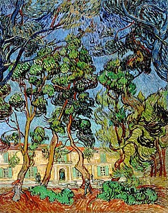 Vincent van Gogh - Bäume im Garten vom St. Paul's Hospital