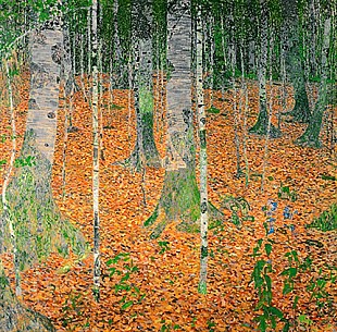 Gustav Klimt - Birkenwald