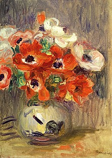 Pierre-Auguste Renoir - Anemonenstrauß