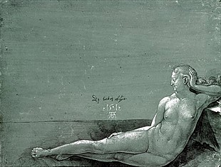 Albrecht Dürer - Liegender weiblicher Akt
