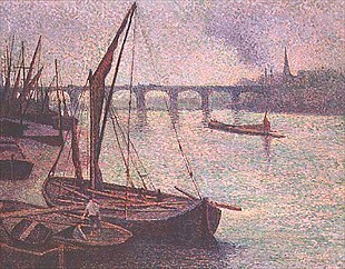 Maximilien Luce - London, die Themse mit Vauxhall Brücke