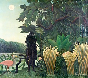 Henri Rousseau - Der Schlangenbeschwörer