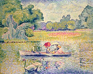 Henri-Edmond Cross - Die Promenade im Bois de Boulogne