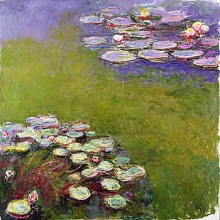 Claude Monet - Seerosen, Harmonie in Blau